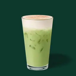 Lebkuchen Cream Iced Matcha Latte
