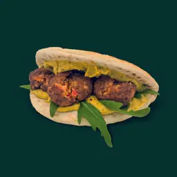 Spicy Curry Falafel Naan