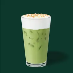 Toffee Nut Cream Iced Matcha Latte