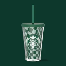 Cold Cup Grid Green