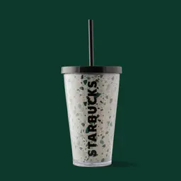 Cold Cup Plastic Terrazzo Black