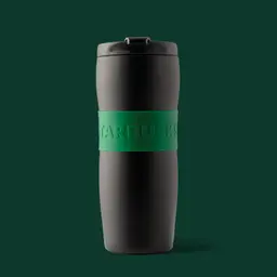 Tumbler Lucy Matte Black Green Band
